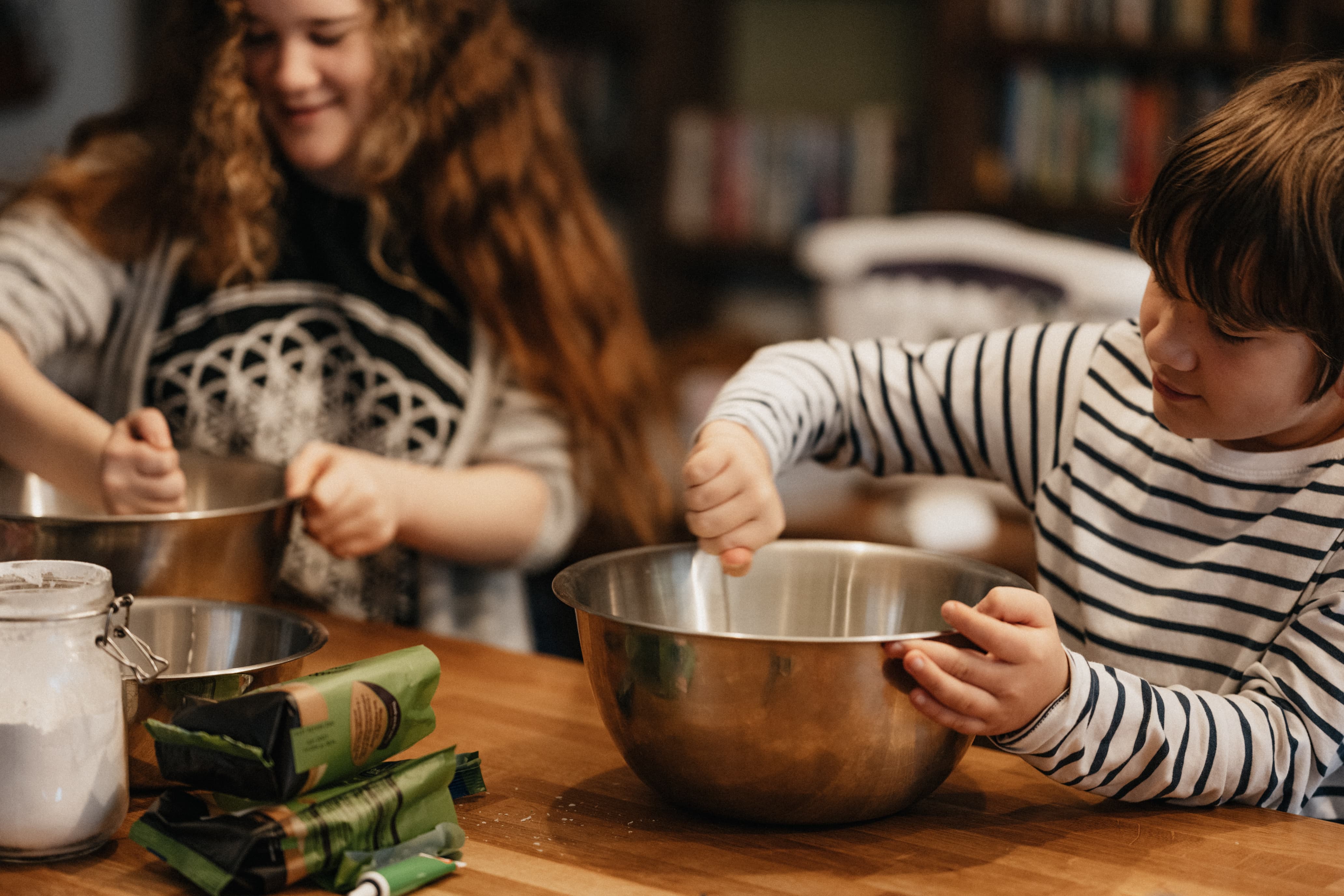 Our chef teaching the local children how to cook.